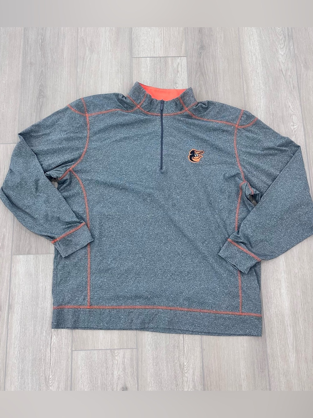 Cutter & Buck Orioles men’s long sleeve 1/4 zip pullover shirt XXL